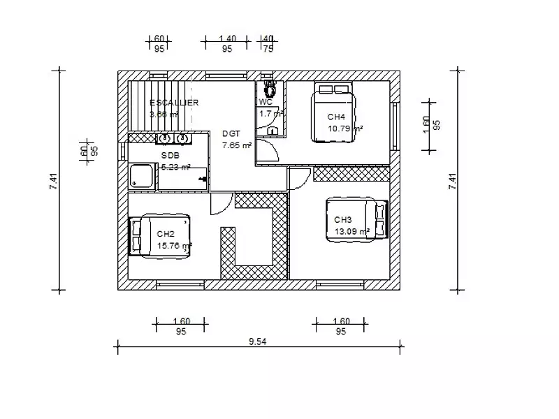 Maison neuve, 160 m² - Léguevin (31490)