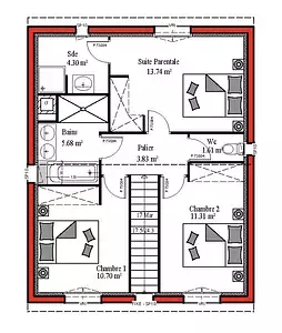 Maison neuve, 100 m²