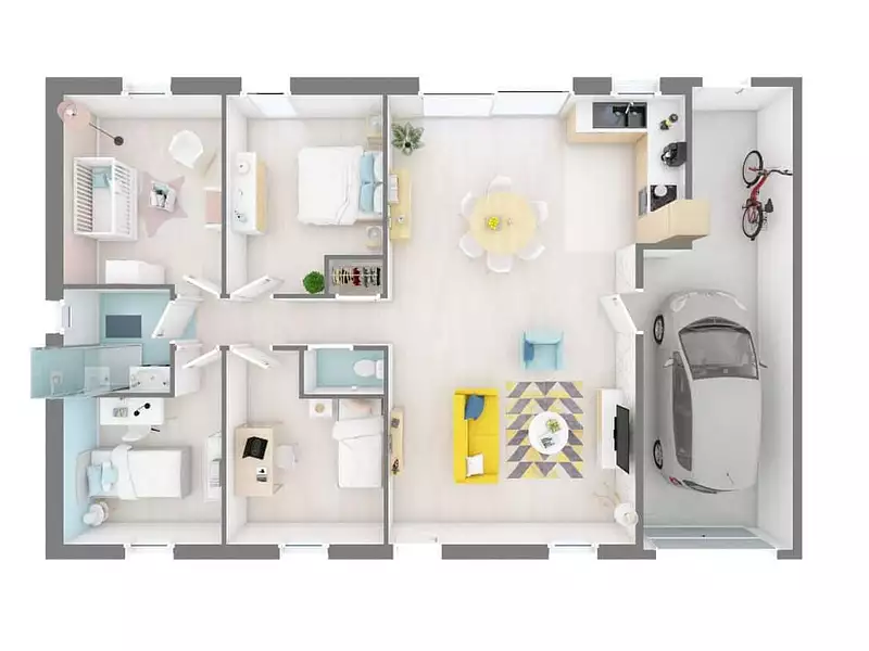 Maison neuve, 80 m² - Saint-Hilaire-de-Riez (85270)