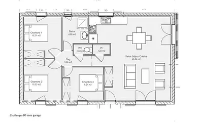 Maison neuve, 80 m²