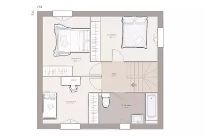 Maison neuve, 85 m²