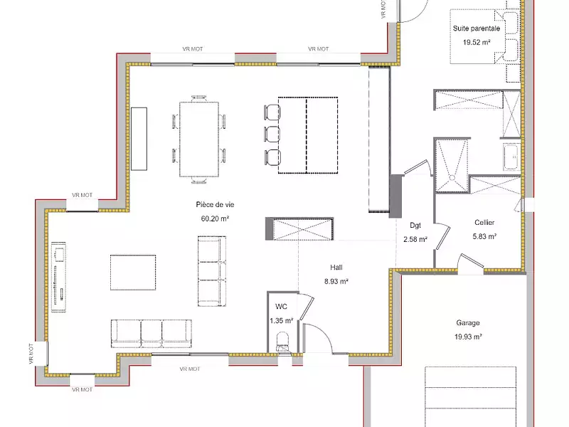 Maison neuve, 150 m² - Agny (62217)