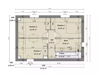 Maison neuve, 82 m²