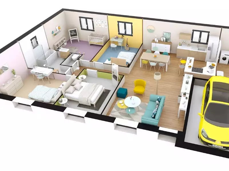 Maison neuve, 92 m² - Montigny (76380)