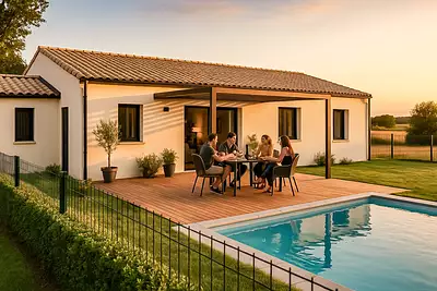 Villa contemporaine plain pied 3 chambres 