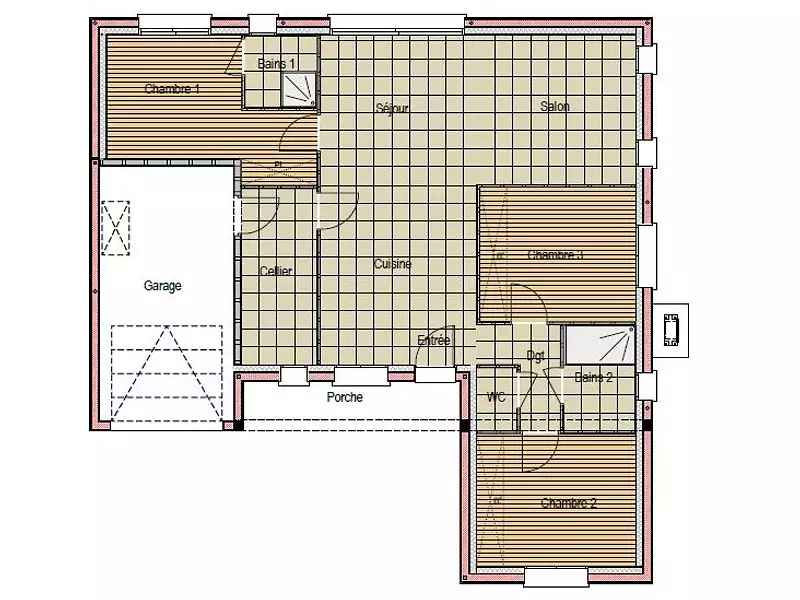 Maison neuve, 87 m² - Saint-Ouen-en-Belin (72220)