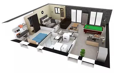 Maison neuve, 65 m²