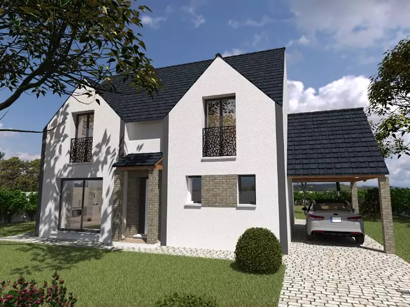 Maison neuve, 122 m² - Us (95450)