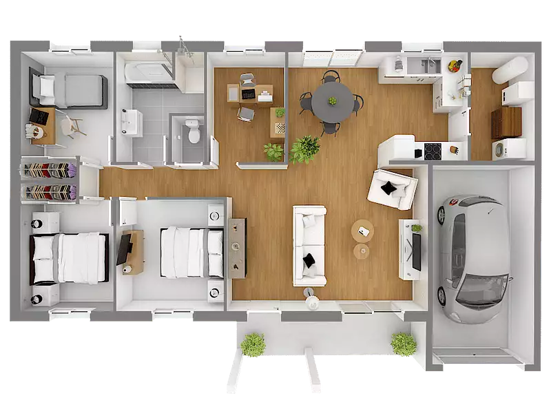 Maison neuve, 105 m² - Saint-Pourçain-sur-Sioule (03500)