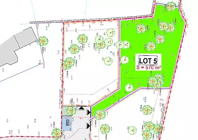 Terrain à bâtir, 570 m²