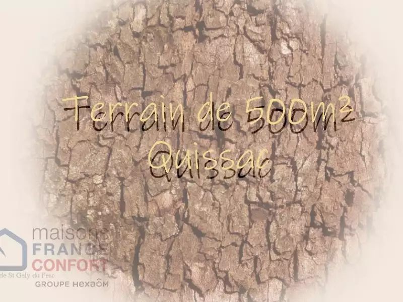 Terrain à bâtir, 500 m² - Quissac (30260)