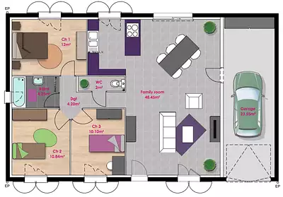 Maison neuve, 85 m²