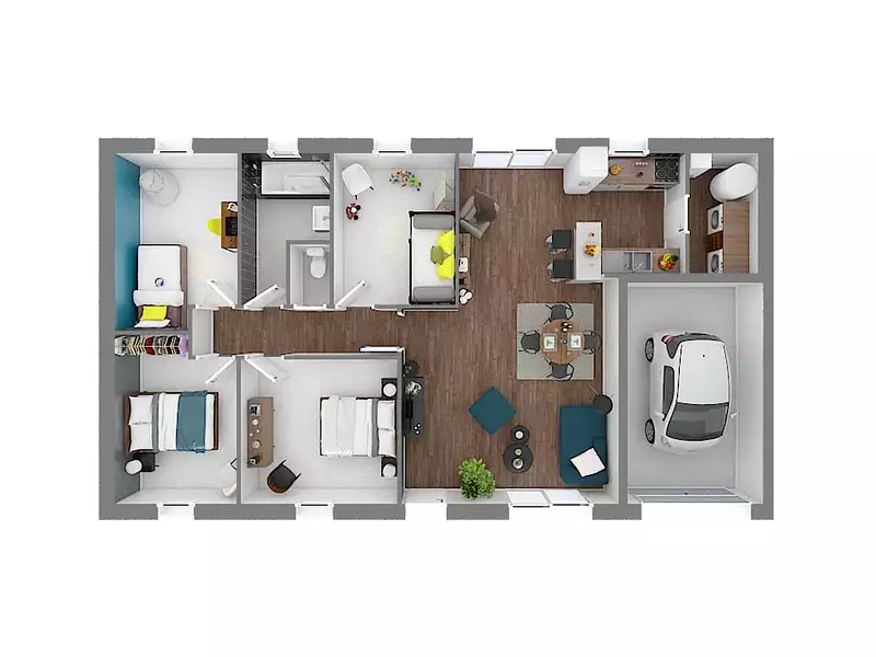 Maison neuve, 91 m² - Nonville (88260)