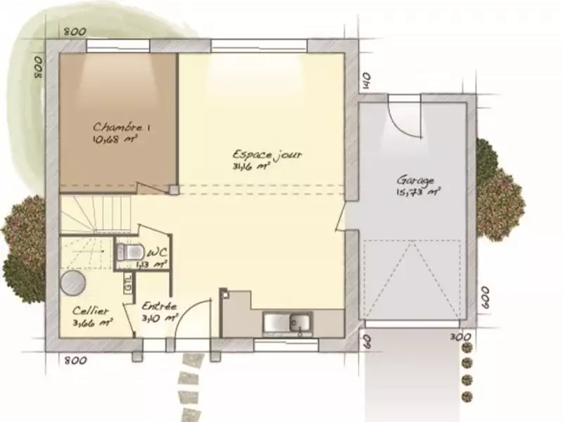 Maison neuve, 98 m² - Champigny-sur-Marne (94500)