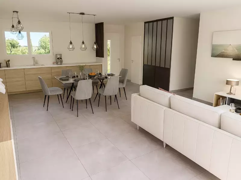 Maison neuve, 90 m² - Camps-la-Source (83170)