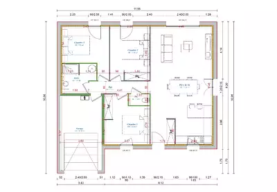Maison neuve, 75 m²
