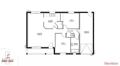 Maison neuve, 73 m²