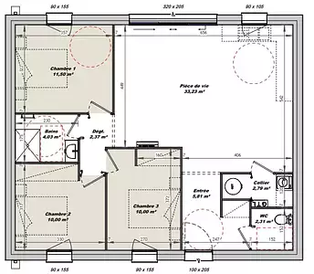 Maison neuve, 61 m²