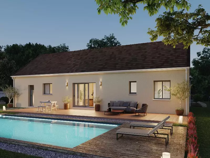 Maison neuve, 116 m² - Châteauneuf-sur-Cher (18190)
