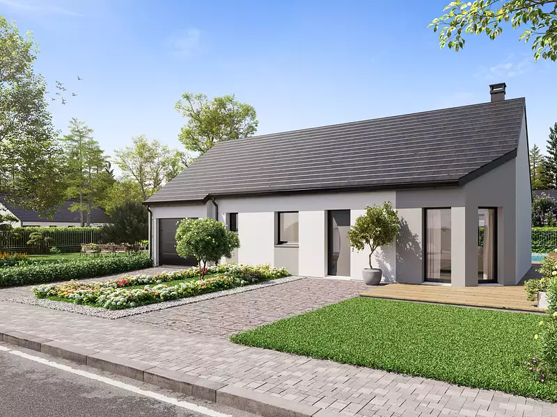 Maison neuve, 84,29 m² - Monchecourt (59234)