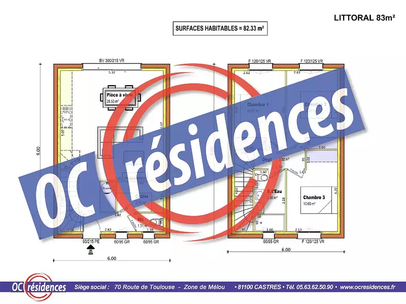 Maison neuve, 82 m² - Gaillac (81600)