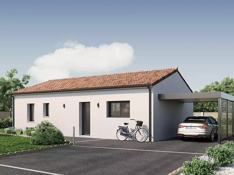 Maison neuve, 74 m² - Vouillé (86190)