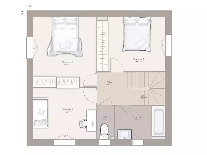 Maison neuve, 95 m² - Décines-Charpieu (69150)
