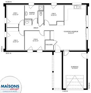 Maison neuve, 110 m²