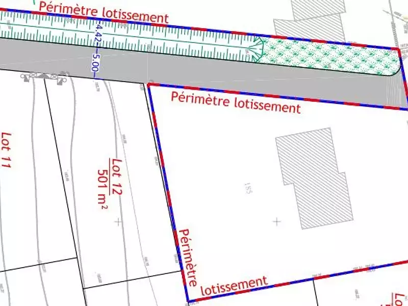 Terrain à bâtir, 501 m² - Antilly (57640)