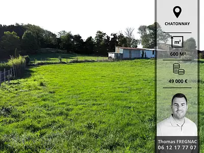 Terrain à bâtir, 600 m²