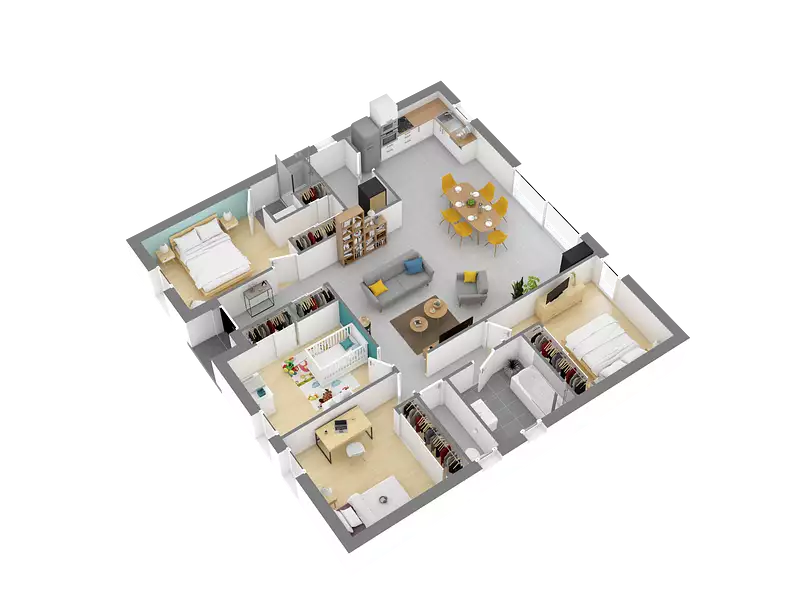Maison neuve, 106 m² - Orthevielle (40300)