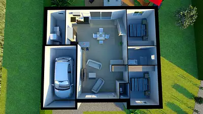 Maison neuve, 77 m²