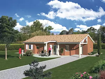 Maison neuve, 79 m² - Brézins (38590)