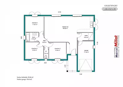 Maison neuve, 90 m²