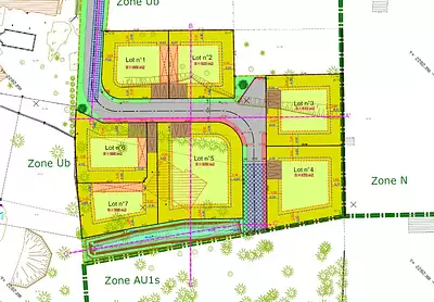 Terrain à bâtir, 610 m²