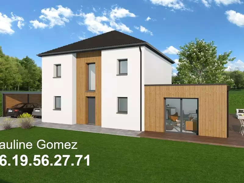 Maison neuve, 149 m² - Courchelettes (59552)