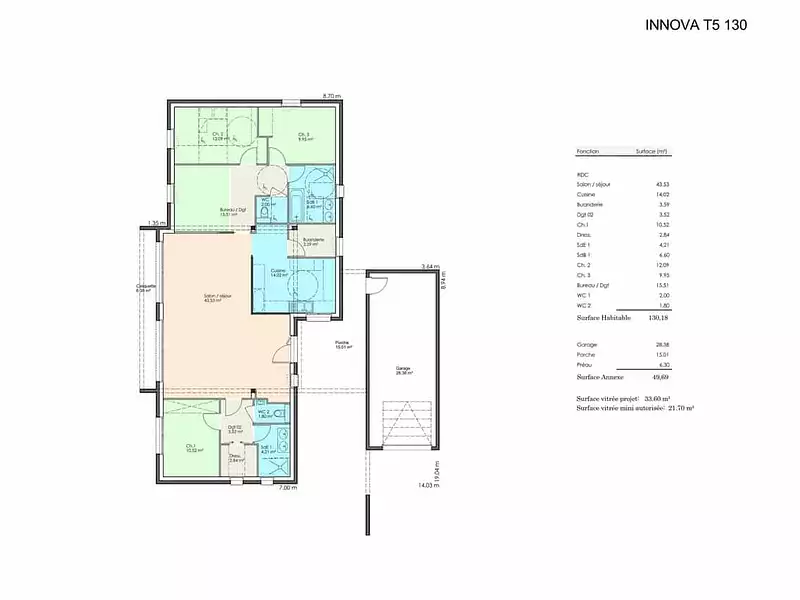 Maison neuve, 130 m² - Basse-Goulaine (44115)