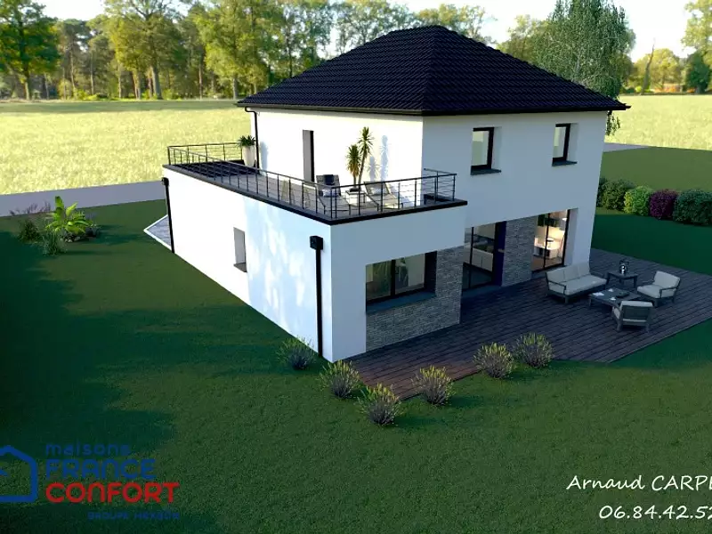 Maison neuve, 115 m² - Monchy-le-Preux (62118)
