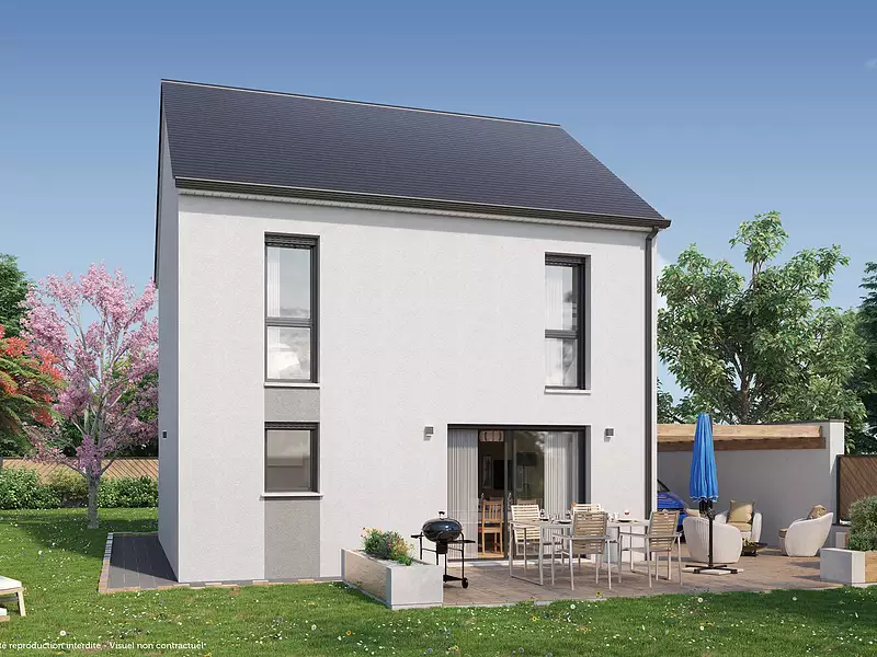 Maison neuve, 90 m² - Hommes (37340)