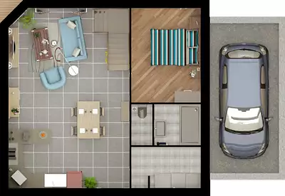 Maison neuve, 55 m²