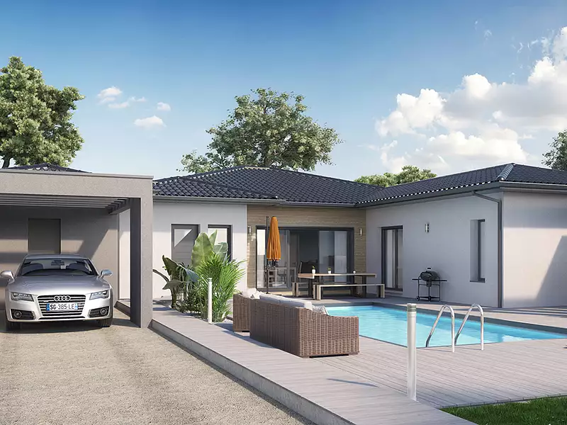 Maison neuve, 155 m² - Gastes (40160)