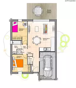 Maison neuve, 61 m²