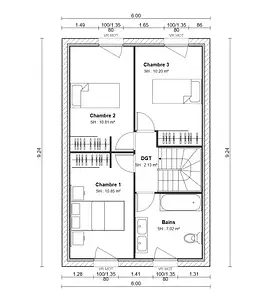 Maison neuve, 87,16 m²