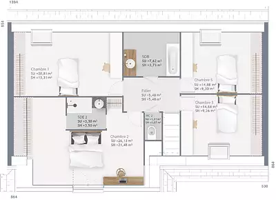 Maison neuve, 150 m²