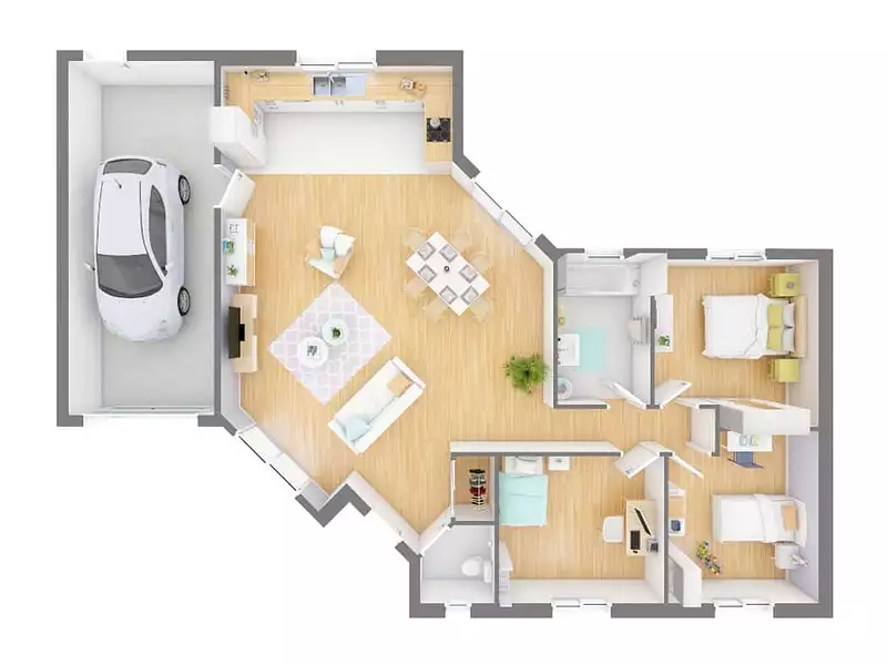 Maison neuve, 100 m² - Bayel (10310)