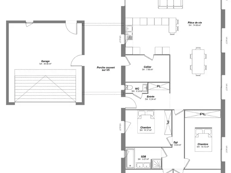Maison neuve, 150 m² - Amboise (37400)