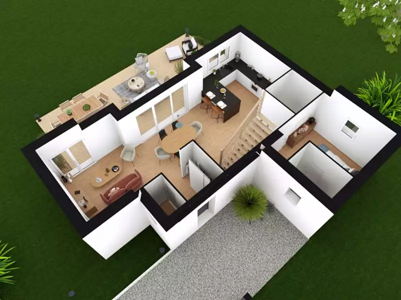 Maison neuve, 100 m² - Pont-Saint-Martin (44860)