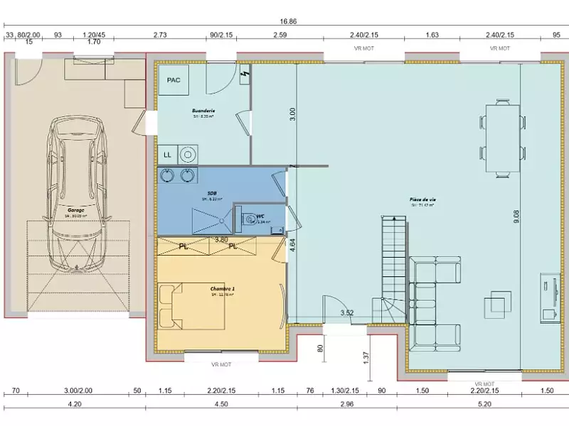 Maison neuve, 162 m² - Saint-Fiacre (77470)