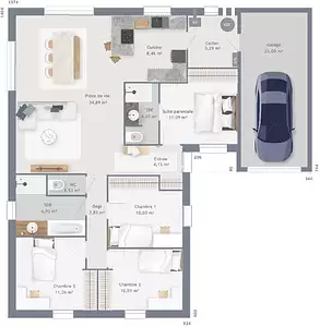 Maison neuve, 106 m²