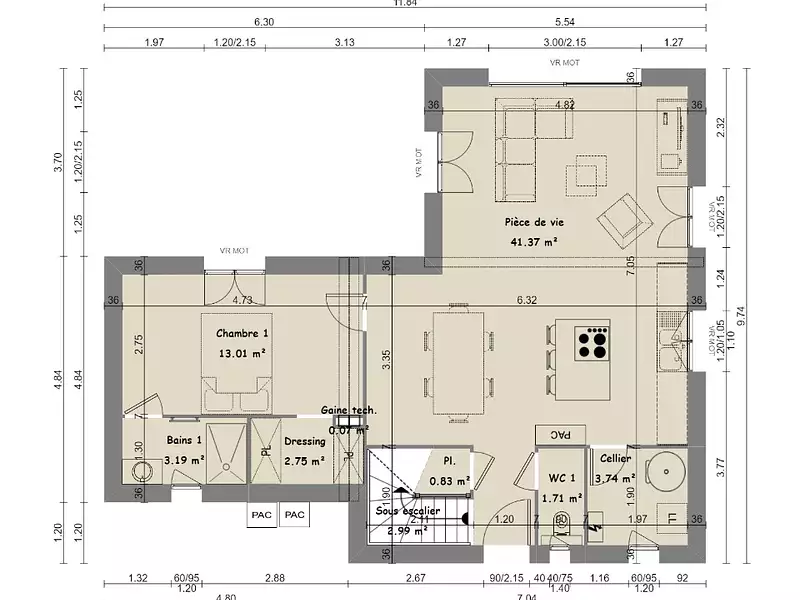 Maison neuve, 95 m² - Puget-sur-Argens (83480)